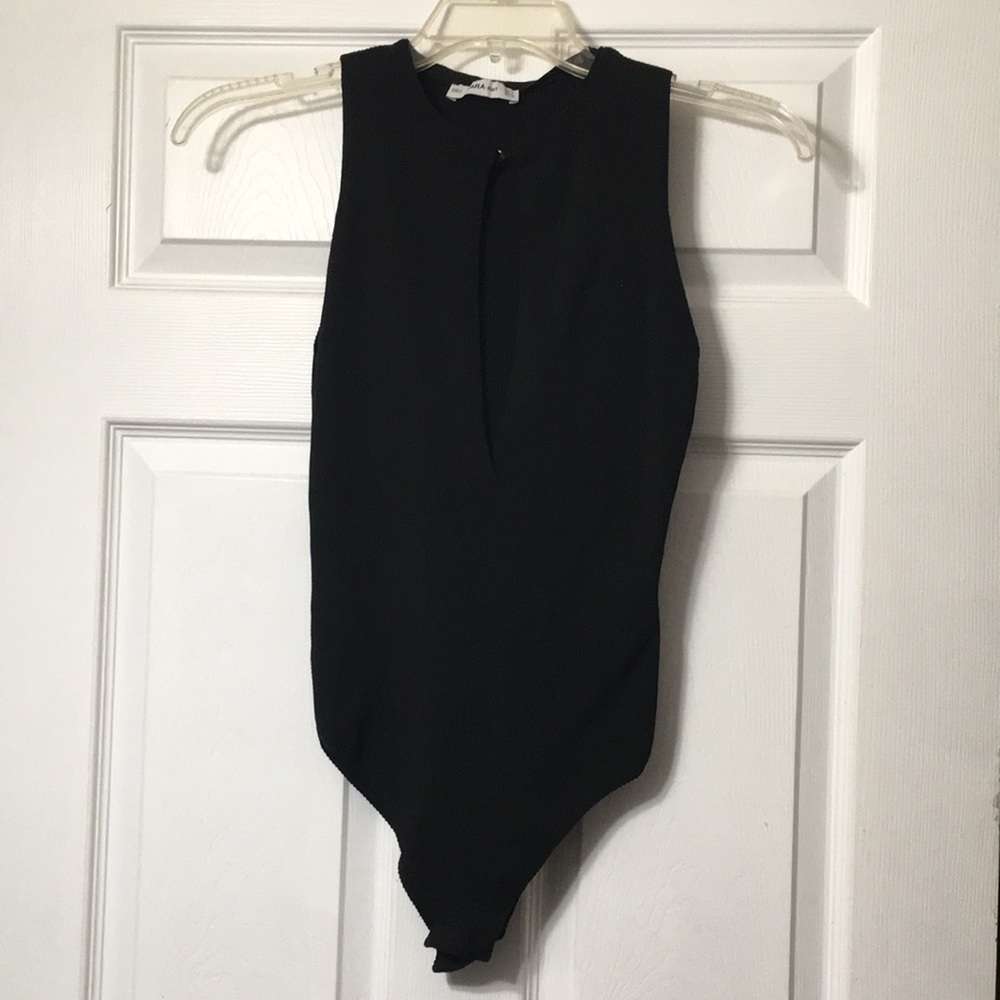 Zara Black Sleeveless bodysuit